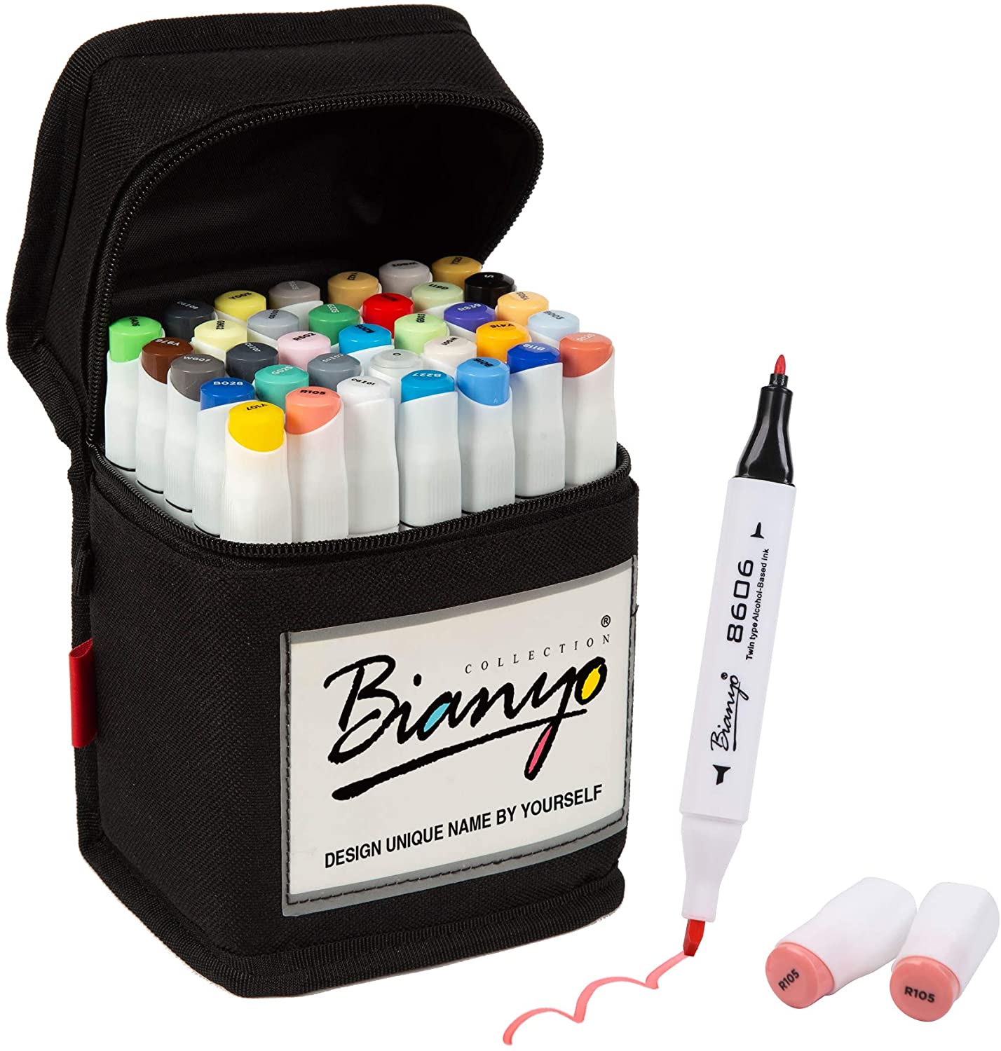 Bianyo 36 Colors Dual Tips Art Markers Alcohol Based Highlighter Pens -  Schiara